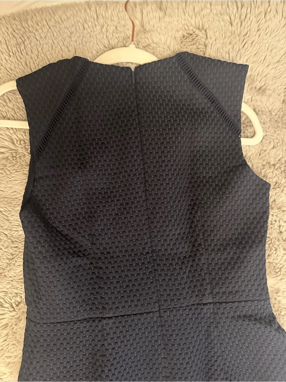 J. Crew Navy Textured Sleeveless Sheath Dress NWT, Size 6